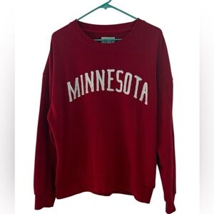 1897 Brand Cozy Red Minnesota Crew Neck Sweatshirt Size XL